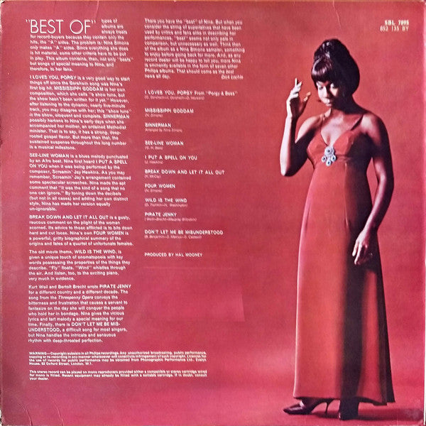 Nina Simone : The Best Of Nina Simone (LP, Comp)