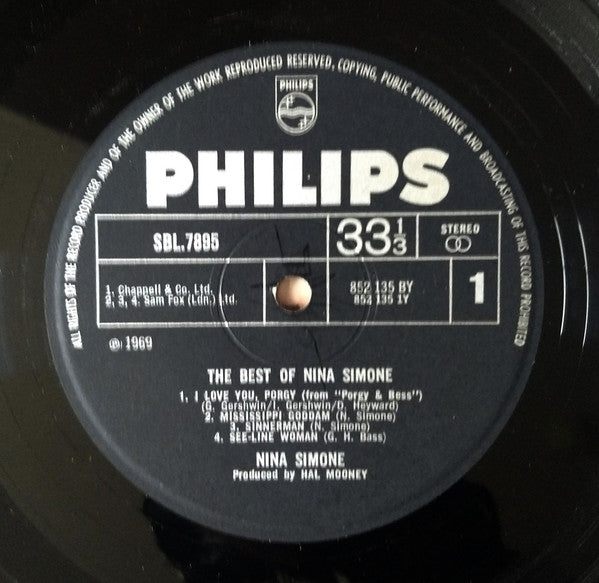 Nina Simone : The Best Of Nina Simone (LP, Comp)