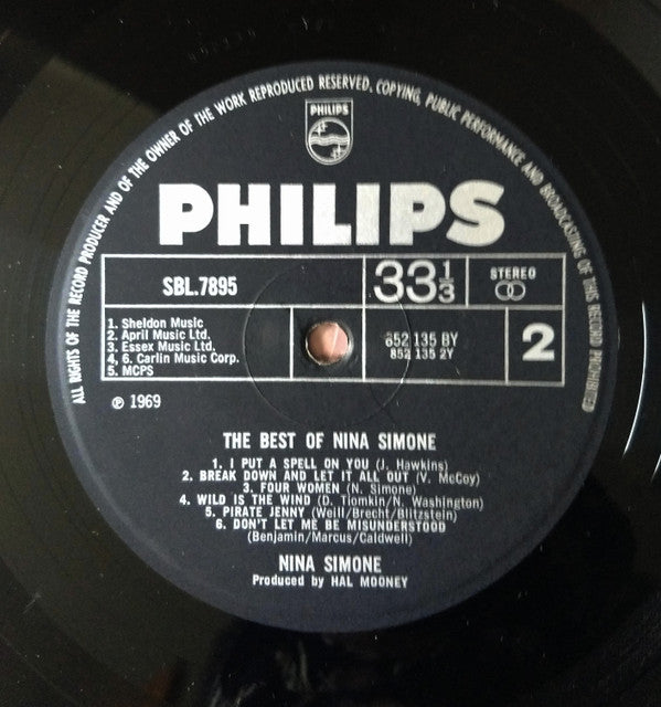 Nina Simone : The Best Of Nina Simone (LP, Comp)
