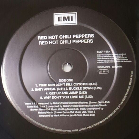 The Red Hot Chili Peppers* : The Red Hot Chili Peppers (LP, Album, RE, 180)