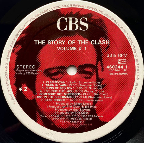 The Clash : The Story Of The Clash  (Volume 1) (2xLP, Comp)