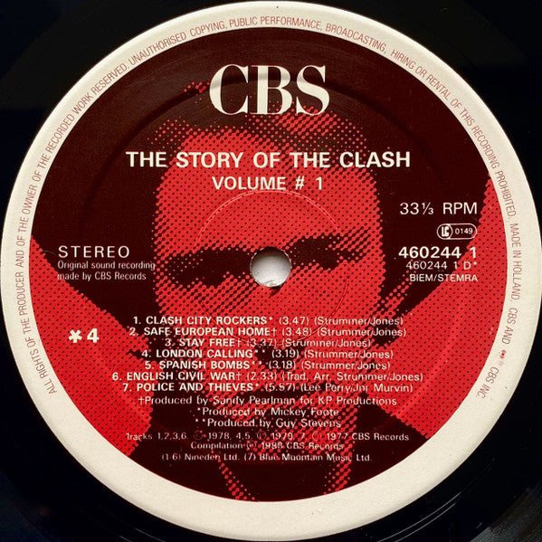 The Clash : The Story Of The Clash  (Volume 1) (2xLP, Comp)