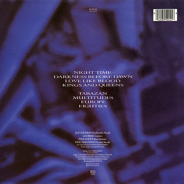 Killing Joke : Night Time (LP, Album)