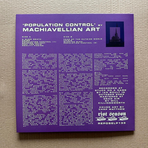 Machiavellian Art : Population Control (LP, Ltd, Lil)