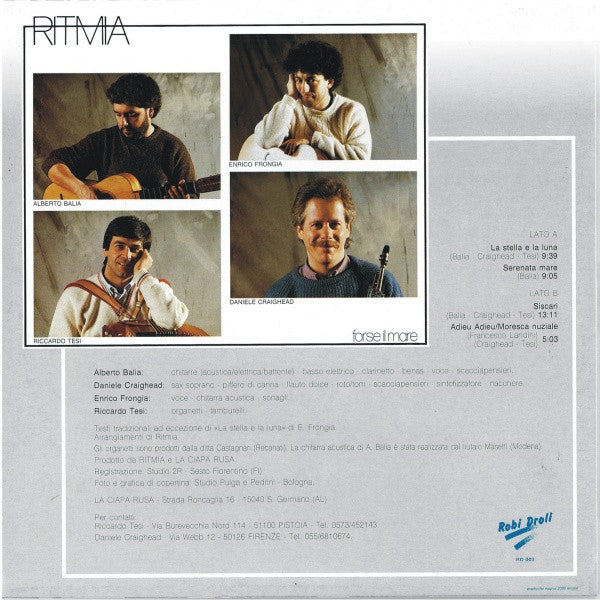 Ritmia : Forse Il Mare (LP, Album)