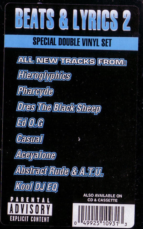 Various : Beats & Lyrics 2 (2xLP, Comp)