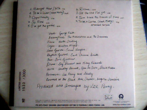 George Faith : To Be A Lover (CD, Album, Ltd, RE, RM)