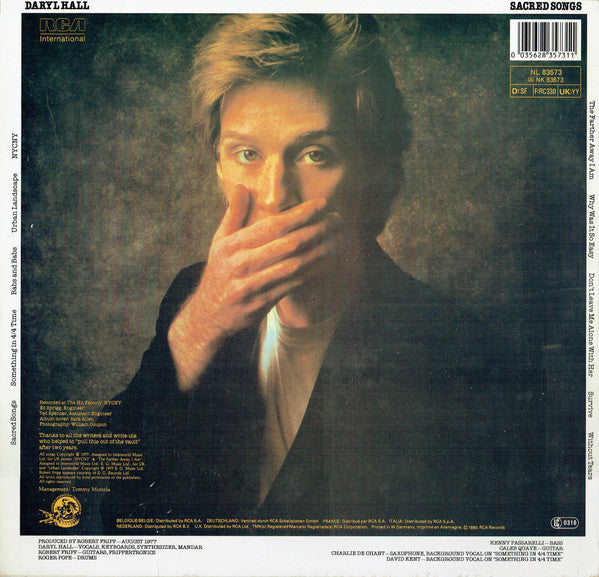 Daryl Hall : Sacred Songs (LP, Album, RE)