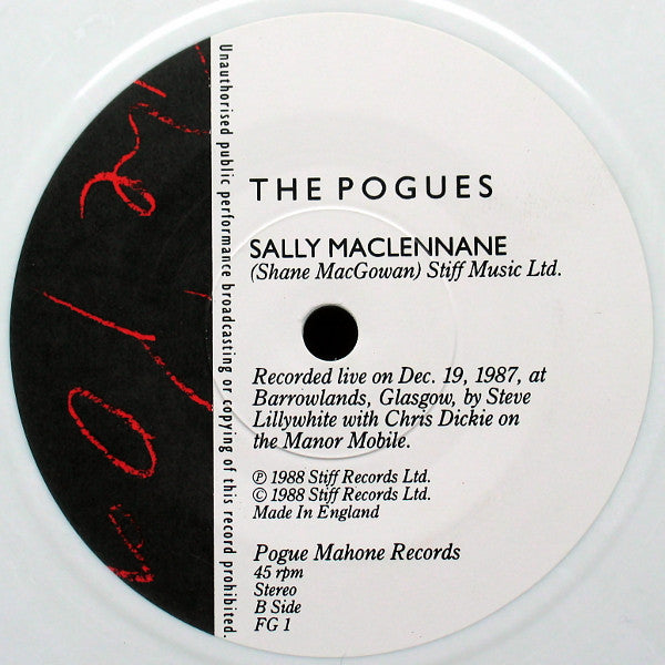 The Pogues : If I Should Fall From Grace With God (7", Single, Whi)