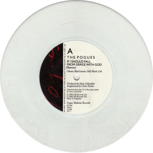 The Pogues : If I Should Fall From Grace With God (7", Single, Whi)