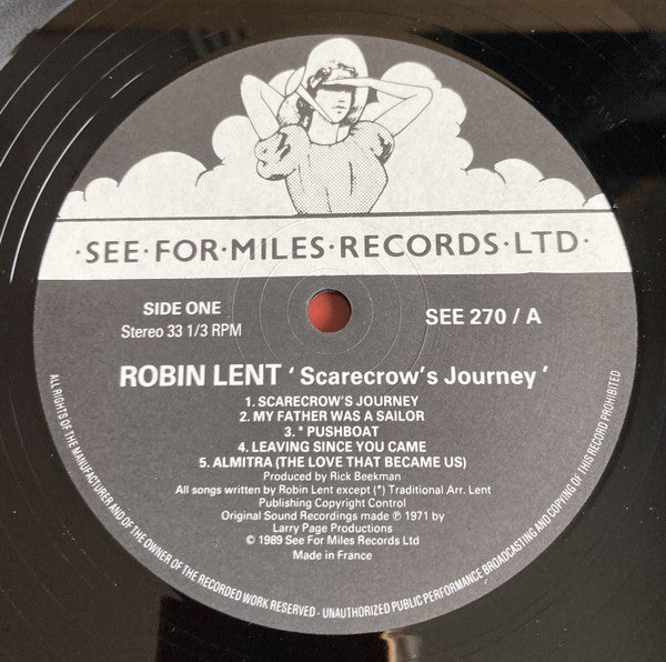Robin Lent : Scarecrow's Journey (LP, Album, RE)