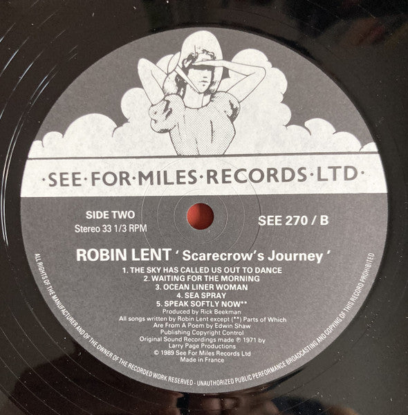 Robin Lent : Scarecrow's Journey (LP, Album, RE)
