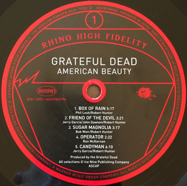 Grateful Dead* : American Beauty (LP, Album, Ltd, RE, 180)
