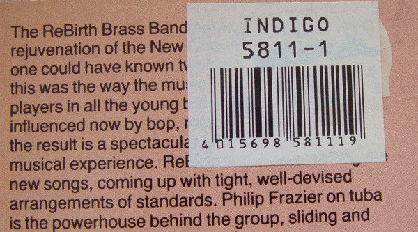 ReBirth Brass Band : Kickin' It Live Mardi Gras, New Orleans 1990 (LP, Album)