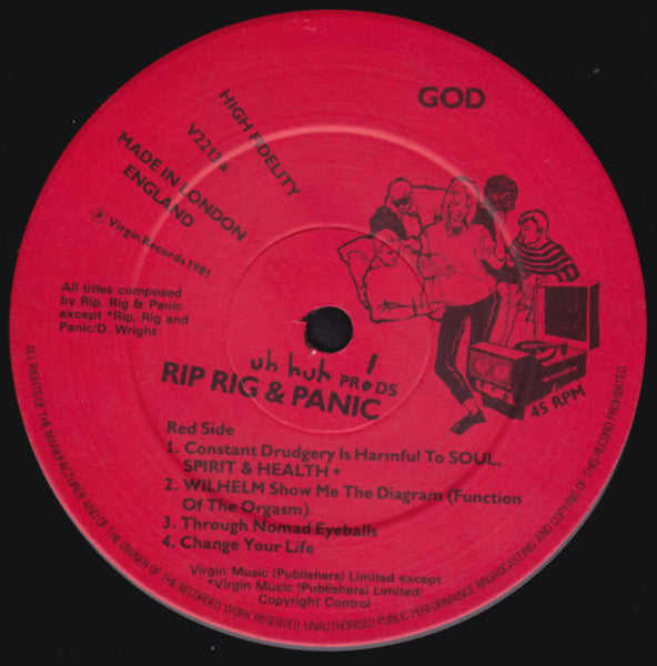 Rip Rig & Panic : God (2x12", Album)
