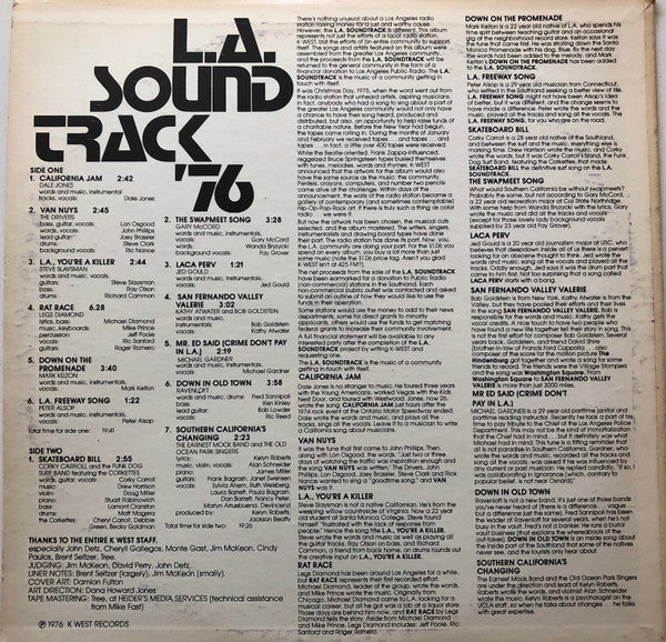 Various : L.A. Soundtrack '76 (LP, Comp)