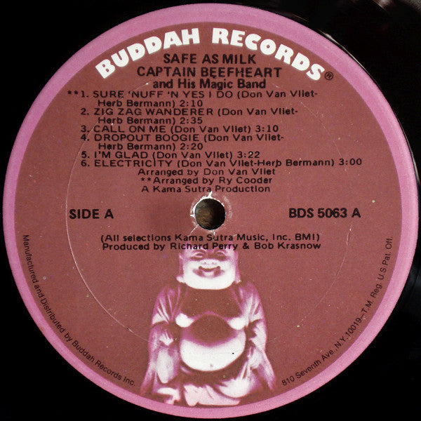 Captain Beefheart And The Magic Band : Safe As Milk (LP, Album, RE, Bro)