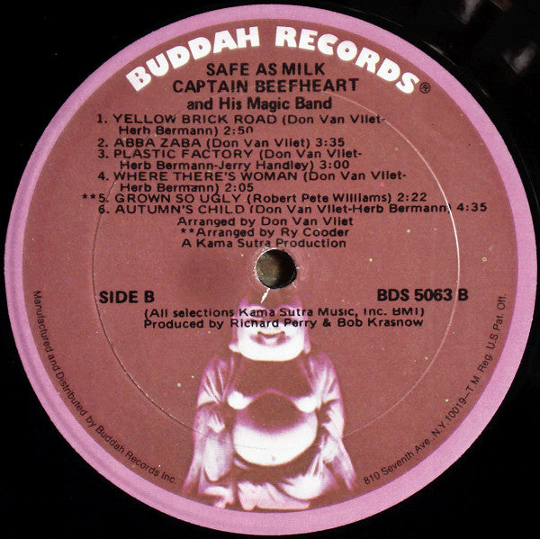 Captain Beefheart And The Magic Band : Safe As Milk (LP, Album, RE, Bro)