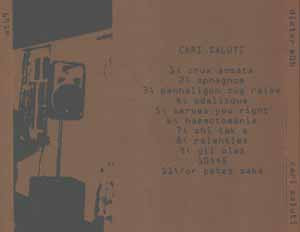 Dieter Müh : Cari Saluti (CDr, Album, Ltd, Num)