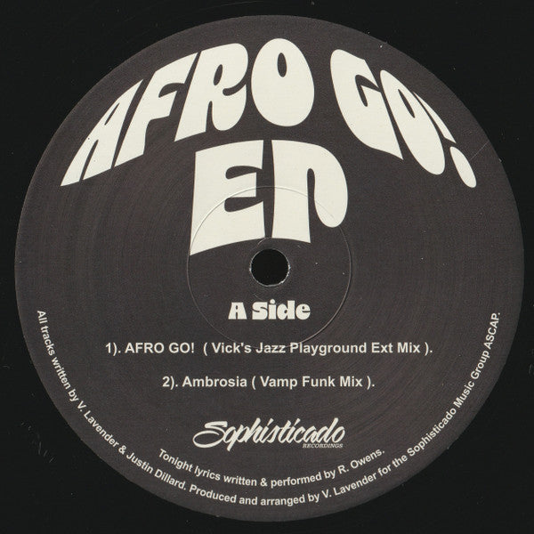 Vick Lavender : Afro Go! EP (12", EP)