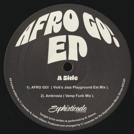 Vick Lavender : Afro Go! EP (12", EP)
