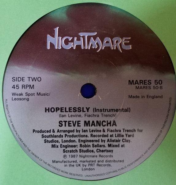 Steve Mancha : Hopelessly (7")
