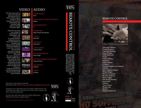 Various : Remote Control - Vol. I (VHS, Ltd, Vid)