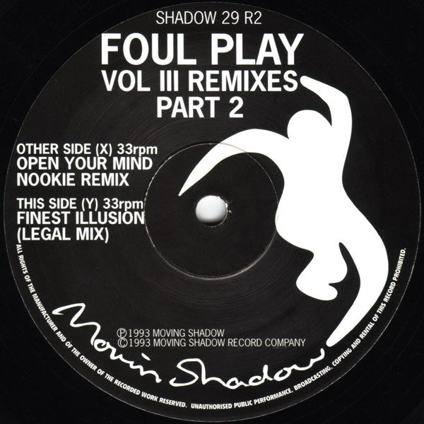 Foul Play : Vol III (Remixes Part 2) (10", Ltd)