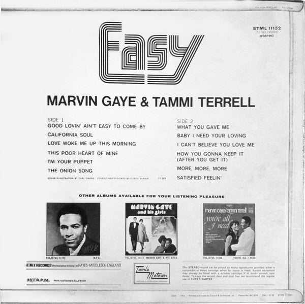 Marvin Gaye & Tammi Terrell : Easy (LP, Album)