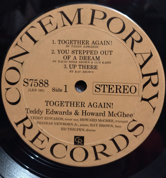 Teddy Edwards / Howard McGhee : Together Again! (LP, RP, Dee)