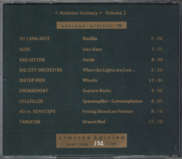 Various : Ambient Intimacy Volume 2 (CDr, Comp, Ltd)