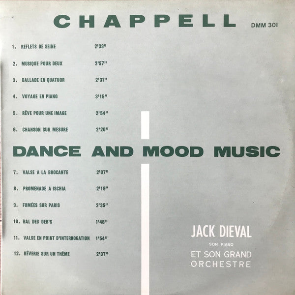 Jack Diéval Son Piano Et Son Grand Orchestre : Dance And Mood Music (LP)