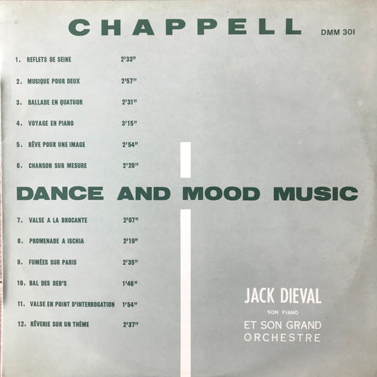 Jack Diéval Son Piano Et Son Grand Orchestre : Dance And Mood Music (LP)