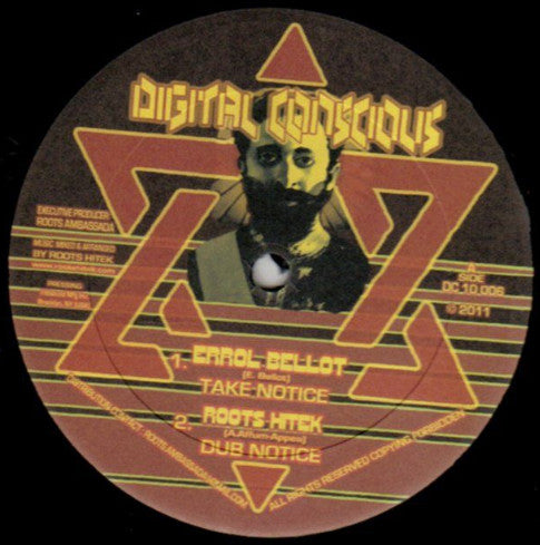 Errol Bellot / Reuben Master : Take Notice / Behold (10")