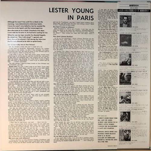 Lester Young : Lester Young In Paris (LP, Album, Mono, RE)