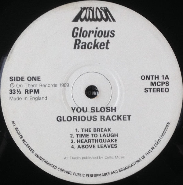 You Slosh : Glorious Racket (LP, Album)