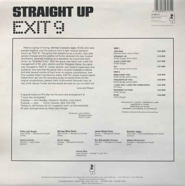 Exit 9 (2) : Straight Up (LP, Album, RE)