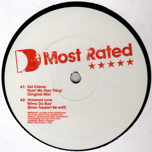 Various : Most Rated (Part 01) (2x12", Comp)