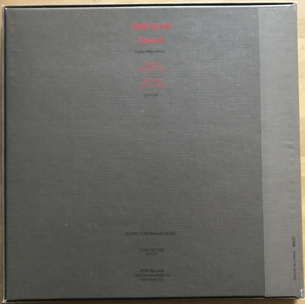 Keith Jarrett : Concerts (3xLP, Album + Box)