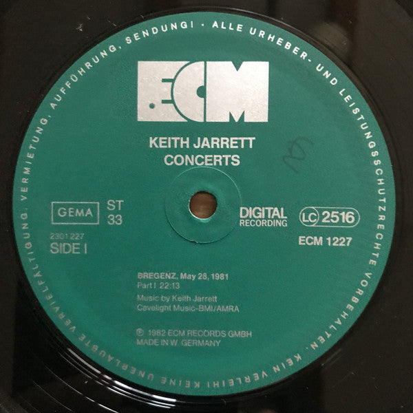 Keith Jarrett : Concerts (3xLP, Album + Box)