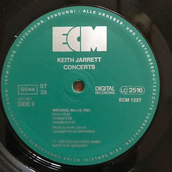 Keith Jarrett : Concerts (3xLP, Album + Box)