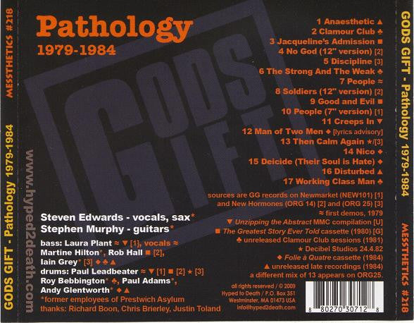 Gods Gift (2) : Pathology 1979-1984 (CD, Comp)