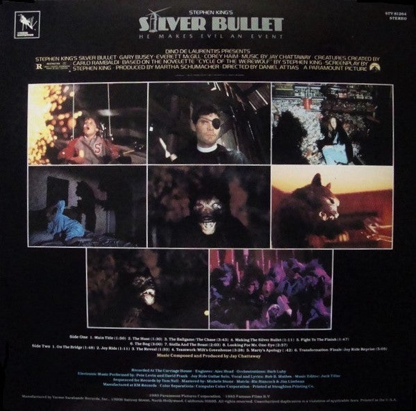 Jay Chattaway : Stephen King's Silver Bullet (Original Motion Picture Soundtrack) (LP, Album)