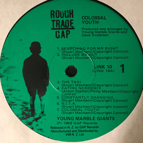 Young Marble Giants : Colossal Youth (LP, Album, Gre)