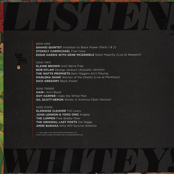 Various : Listen, Whitey! The Sounds Of Black Power 1967-1974 (2xLP, Comp)