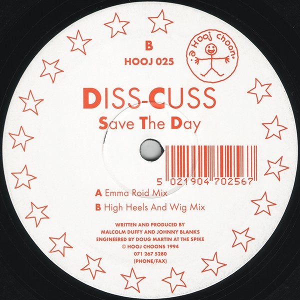 Diss-Cuss : Save The Day (12", Single)