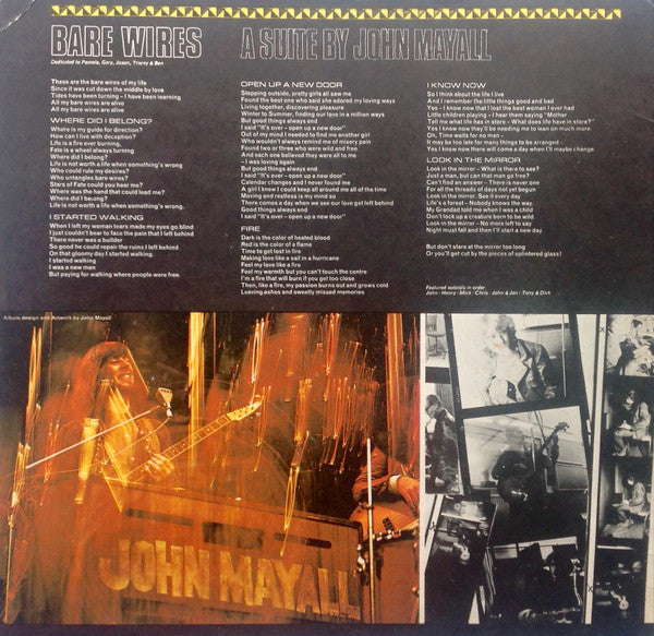 John Mayall's Bluesbreakers* : Bare Wires (LP, Album, Mono, Gro)