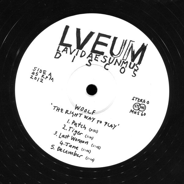 Woolf : The Right Way To Play (12", MiniAlbum)