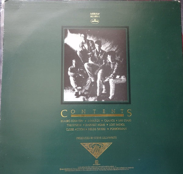 Big Country : The Crossing (LP, Album, Gre)