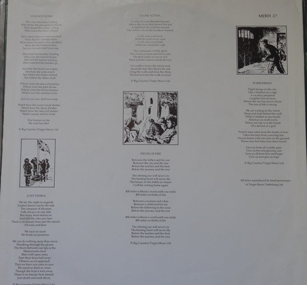 Big Country : The Crossing (LP, Album, Gre)